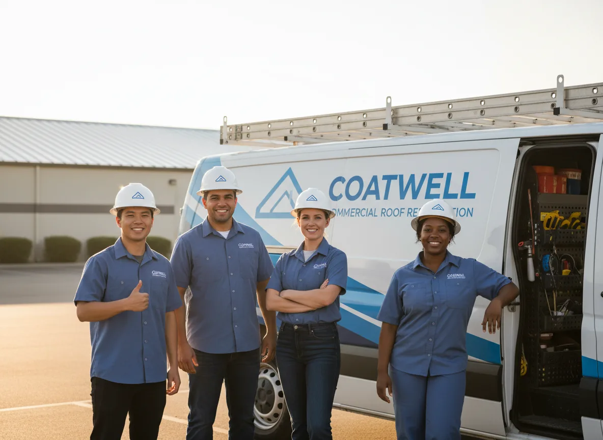 Commercial roof coating company in Whitsett, TX